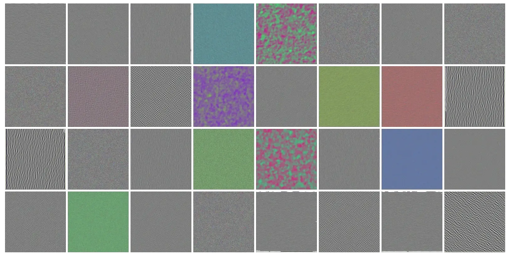 Filter visualization of the first convolutional layer of a ResNet 101