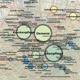 Section of the concept web, visualized with Gephi