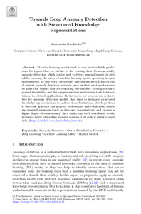 Thumbnail for Towards Deep Anomaly Detection with Structured Knowledge Representations