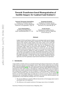 Thumbnail for Towards Transformer-based Homogenization of Satellite Imagery for Landsat-8 and Sentinel-2